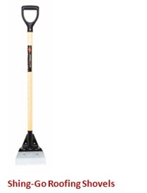 The AJC Wood Handle Shing-Go Roofing Shovel is a roofer's ideal tool